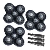 uijino Freebird Yedek Bıçaklar, Freebird Kafa Tıraş Makinesi Kiti için 3'lü Paket, Flex Serisi Tıraş Makinesi Yedek Başlıkları Erkekler için Tıraş Seti, Kel Erkekler için Kafa Tıraş Makineleri, 3 Temizleme