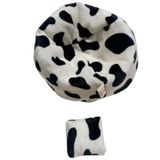 UIKEEYUIS Bebek Uyku Yatağı bu Bebekler İçin Uygundur 10-17CM Ölçülerindeki Bebekler Genel Dekorasyon Sadece Araba Koltuğu Polyester Değildir , İnek rengi