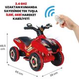 UJ Toys Kumandalı Akülü Araba 6 Volt 2-4 Yaş - Kırmızı