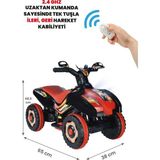 UJ Toys Kumandalı Yarış Arabası 6 Volt 35 kg Taşıma Kapasitesi ile Uzaktan Kumanda Özellikli - Siyah
