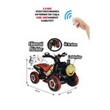 UJ Toys Thomas Kumandalı Akülü Tren Atv 2-4 Yaş Çocuklar Için