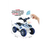 UJ Toys Uzaktan Kumandalı Akülü Atv 6v Safari-beyaz Polis