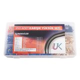 Uk 950 Parça Premium Box Yüksük Kablo Pabuç Soket Kablo Ucu Seti Izolesiz-Izoleli Pabuç Terminal Yüksük Seti