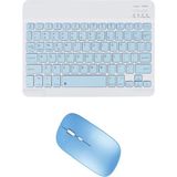 UK Apple iPad 8.nesil Uyumlu Bluetooth Klavye Mouse Set - Mavi