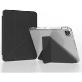 UK Apple iPad Air 13 Inç A3268 A3269 A2898 A2899 Uyumlu Uyku Modu Kalemlik Bölmeli 3 Katlamalı Kılıf - Siyah