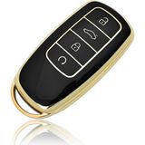 Uk Chery Tiggo 8 Pro & Omoda 5 & Tiggo 7 Avangarde Anahtar Kılıfı Altın/gold Ayrıntılar Lüx - Siyah