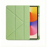 UK iPad Air 11INÇ 6.nesil M2 2024 Kılıf A2902 A2903 Uyumlu Origami Kalem Bölmeli Sararmaz Premium - Mint Yeşili