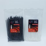 Uk Plastik Kablo Bağı Plastik Kelepçe Cırt Klips 3.6X150MM 100 Adet - Siyah