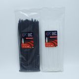 Uk Plastik Kablo Bağı Plastik Kelepçe Cırt Klips 3.6X250MM 100 Adet - Beyaz