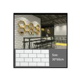 UKAB 6024 Kendinden Yapışkanlı Esnek Köpük Seramik Tuğla Görünüm Pvc Mermer Panel (30x60 cm)