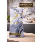 UKAB 60x30 Cm Premium Kalite Mavi Gold Desen Seramik Kendinden Yapışkanlı Duvar Paneli