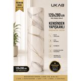 UKAB DEKOR 1 Adet 120x280 Cm Tek Parça Rulo Dekoratif Lüks Desen Kendinden Yapışkanlı Duvar Panel Tv Ünitesi 9011