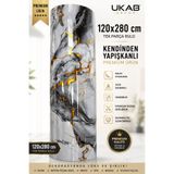 UKAB DEKOR 1 Adet 120x280 Cm Tek Parça Rulo Dekoratif Lüks Desen Kendinden Yapışkanlı Duvar Panel Tv Ünitesi TJ007