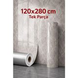 Ukab Dekor 120X280 cm 1 Adet Lüks Dekoratif Kendinden Yapışkanlı Esnek Köpük-Pvc Tv Ünitesi Paneli Banyo Salon 6034 - 120 x 275