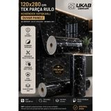 UKAB DEKOR 120x280 Cm 1 Adet Siyah Lüks Dekoratif Kendinden Yapışkanlı Esnek Köpük-Pvc Tv Ünitesi Paneli Banyo Salon