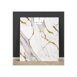 UKAB DEKOR 30x60 cm Kendinden Yapışkanlı Gold Mermer Seramik Desenli Köpük PVC Duvar Paneli Banyo Mutfak 9015
