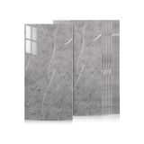 UKAB DEKOR 30x60 cm Kendinden Yapışkanlı Gri Dekoratif Esnek Köpük Pvc Mermer Panel (10 Adet) Gri 30 x 60