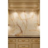 UKAB DEKOR 60x120 cm Kendinden Yapışkanlı Bej Mermer Görünümlü Dekoratif Pvc Duvar Paneli Banyo, Wc, Mutfak Bej 60 x 120