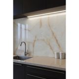 UKAB DEKOR 60x120 cm Kendinden Yapışkanlı Bej Mermer Görünümlü Dekoratif Pvc Duvar Paneli Bej 60 x 120