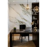 UKAB DEKOR 60x120 Cm(0,72 m²) Kendinden Yapışkanlı Mermer Desenli Pvc Karo Panel Banyo, Wc, Mutfak - PW202-01 Gri-Sedef 60 x 120