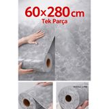 UKAB DEKOR 60x280 Cm Tek Parça Rulo Dekoratif Lükss Desen Kendinden Yapışkanlı Duvar Panel Tv Ünitesi