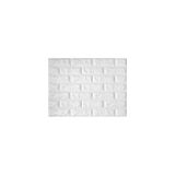 UKAB DEKOR Kendinden Yapışkanlı Beyaz Esnek Köpük Tuğla Desen Duvar Paneli 50x50 cm (0,25 m²) Beyaz 50 x 50