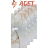 Ukab Dekor Kendinden Yapışkanlı Mermer Seramik Desenli Köpük Pvc Duvar PANELI(30X60 cm - 4 Adet - 0.72 M²) 6017 - Bej - 30 x 60 cm