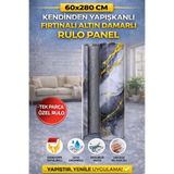 UKAB DEKOR Tek Parça Rulo 1 Adet 60x280 Cm Kendinden Yapışkanlı Esnek Köpük Pvc Duvar Paneli