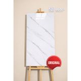 UKAB Kendinden Yapışkanlı Beyaz Mermer Desen Pvc Panel 30x60cm Banyo Wc Mutfak 013