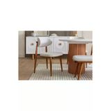 Ukbe Sofa Bohem 6'Lı Yemek Masası Sandalyesi Beyaz