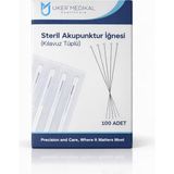 Uker Steril Akupunktur Iğnesi ( Klavuz Tüplü )100’LÜ Paket - 0.25 X 25 mm