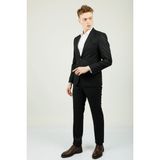 Uki Siyah Comfort Fit 6 Drop Takım Elbise - 48