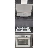 Ukinox Ankastre Set Beyaz (Vento Davlumbaz 60 Cm+Ares 65 cm Ocak+Smart 8801 Fırın 9 Fonk.