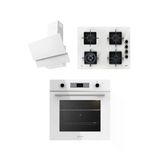 Ukınox Beyaz Ankastre Set (Smart 8801/Ares65/Aztec60(