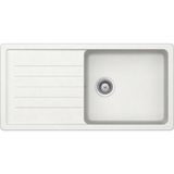 Ukinox Valente D-100 L Beyaz Granit Eviye
