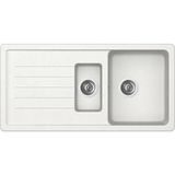 Ukinox Valente D-150 L Granit Evye, 1,5 Hazne, Beyaz Renk