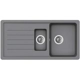 Ukınox Valente D-150L Crome Granit Evye S805G - RENK - Antrasit