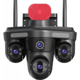 Ukron 4 Kameralı 4 Lens Wifi Kamera Hi-Easy Türkçe Uygulama IP66 Su Geçirmez Kasa