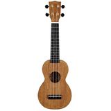 Ukulele soprano ince doğal saten + kılıf