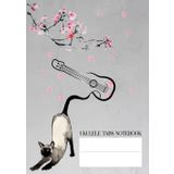 Ukulele Tabs Notebook – AshLee Cat Design | 120 Pages with Chord Chart: Record Ukulele Songs, Chords & Melodies | Portable 5.83" x 8.27" Size | Music ... for Ukulele Players, Songwriters & Beginners