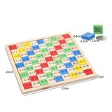 ulable Ahşap 99 tek seferlik matematik oyuncak, bebek kulak öğrenme oyuncağı