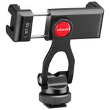 ULANZI Metal Telefon Tripod Montaj ST-10, Evrensel 360° Akıllı Telefon Adaptörü, 2 Soğuk Ayakkabı Montajlı, Ayarlanabilir Cep Telefonu Kelepçesi Standı Tutucu, iPhone, Samsung Galaxy ve Tüm