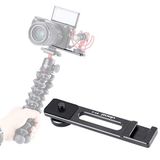 ULANZI PT-5 Vlog Soğuk Ayakkabı Braketi Uzatma Çubuğu Mikrofon LED Video Işığı için Uygulayın Sony A6400 6300 6500 6000 Nikon Canon G7X II Aynasız Kamera Vlog Aksesuarları için