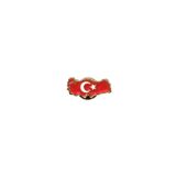 Ulaş Hediyelik Ay Yıldız Figürlü Gold Renkli Mini Türkiye Haritası Yaka Rozeti 1 Adet