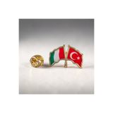 Ulaş Hediyelik TÜRKİYE & İTALYA FLAMALI YAKA ROZETİ 1 ADET