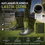 Ulaş İçi Tüysüz Konçlu İş-Bahçe-Yağmur Çizmesi