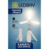 Ulbay 36 Watt Beyaz Işık 3 Kanatlı Pervane Ampul 20.000 Saat Kullanım Ömrü Yüksek Işık