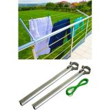 Ulbay Home Collection Balkon Çamaşır Kurutma Askılığı Yuvarlak Küpeşte - Çamaşır Ipi