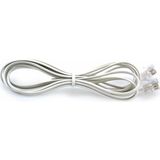 Ulbay Telefon Hat Kablosu 5 mt - Beyaz