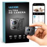 Ulexor 4K Mini Güvenlik Kamerası | Wifi Bağlantılı, Pır Hareket Sensörü, Gece Görüş, Uzun Pil Ömrü, Canlı Mobil Izleme, Bulut & Sd Kart Desteği, Iç Mekan Mini Kamera